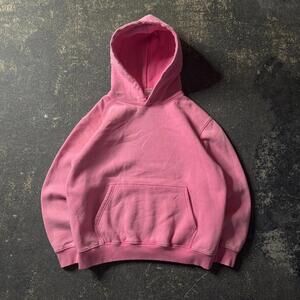 Faded Baggy Pink Blank Essential Pink Hoodie